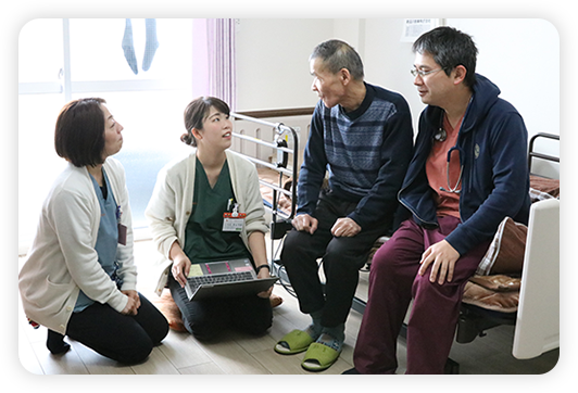 03.患者様の状況に応じた看護スタッフが対応